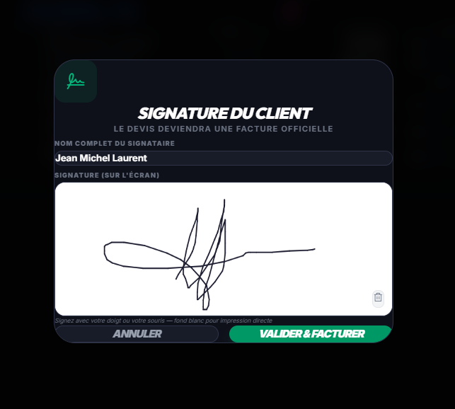 Signature client